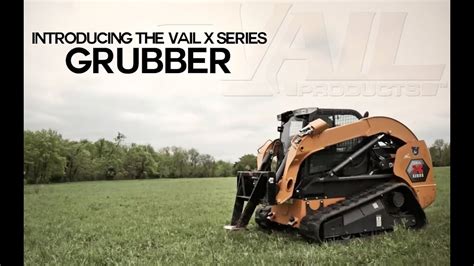 vail products skid steer attachments|grubbing attachment for skid loader.